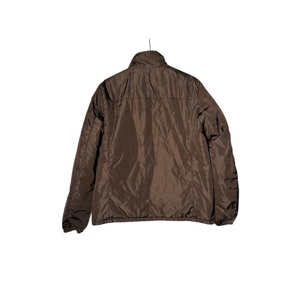 Prada Mens Jacket Size 52 (US L) Bwn/Blue Windbreaker Full Zip Pockets LTWT - Picture 2 of 8